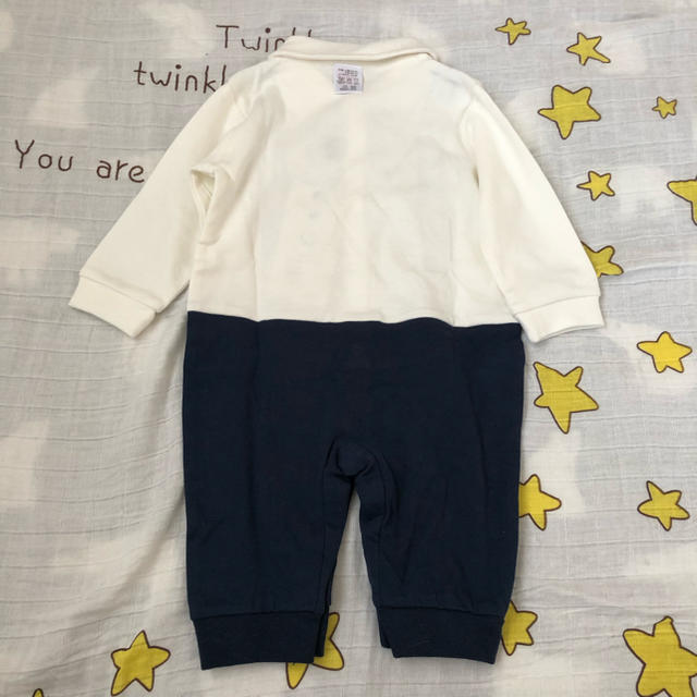 タキシードロンパース　男の子ロンパース　おまけ付き、動物おくるみ キッズ/ベビー/マタニティのベビー服(~85cm)(ロンパース)の商品写真