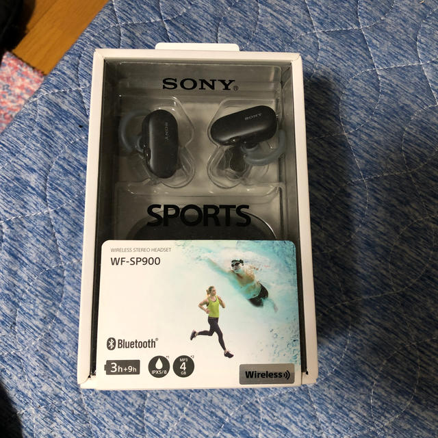 SONY(ソニー)のsony wf-sp9000 イヤホン　Bluetooth 黒 スマホ/家電/カメラのオーディオ機器(ヘッドフォン/イヤフォン)の商品写真