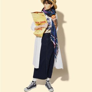 アーバンリサーチロッソ(URBAN RESEARCH ROSSO)のラングラー　Wrangler SLITLONGSKIRT(ロングスカート)