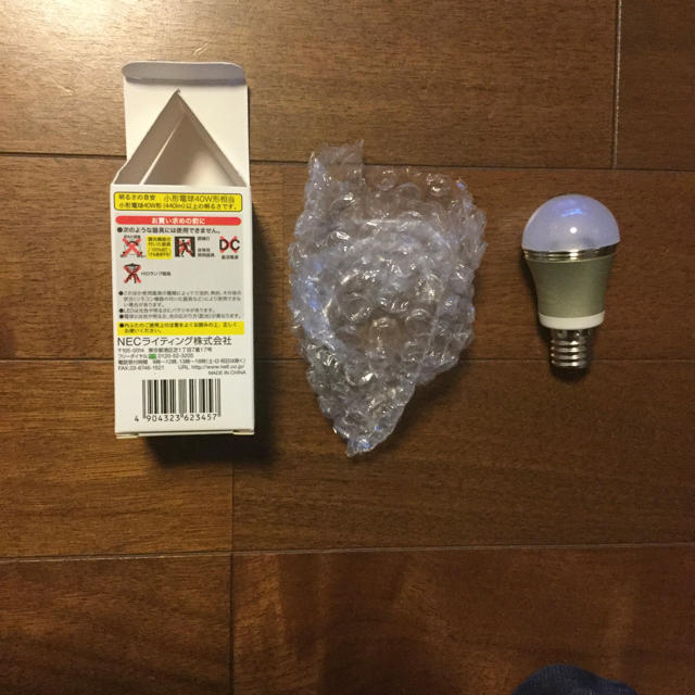 NEC(エヌイーシー)のNEC製LED電球　E17タイプ　5個セット インテリア/住まい/日用品のライト/照明/LED(蛍光灯/電球)の商品写真