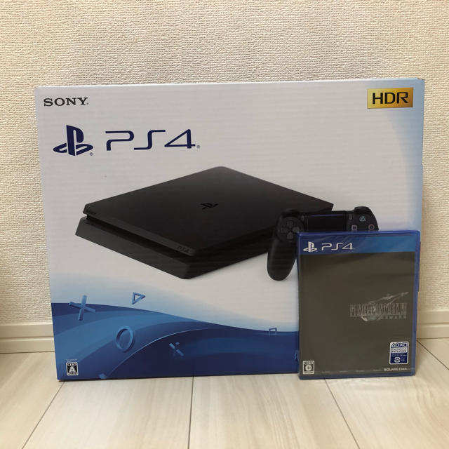 家庭用ゲーム機本体新品 未開封PS4 本体 500GB CUH-2200AB01 FF7リメイク