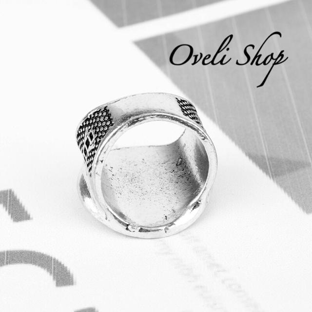 【海外限定】豪華　メンズ リング 指輪　シルバー　銀 メンズのアクセサリー(リング(指輪))の商品写真