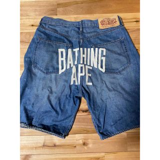 アベイシングエイプ(A BATHING APE)のA  BATHING APEハーフデニムL(ショートパンツ)