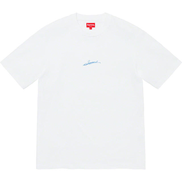 Supreme(シュプリーム)のシュプリーム Signature S/S Top White Lサイズ メンズのトップス(Tシャツ/カットソー(半袖/袖なし))の商品写真