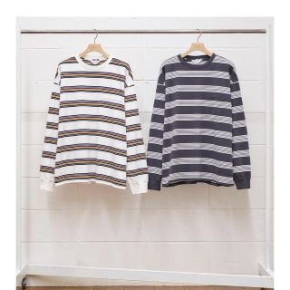 アンユーズド(UNUSED)の即完売 20ss  unused BORDER LS T-SHIRT  ロンT(Tシャツ/カットソー(七分/長袖))