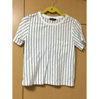 イング(INGNI)の胸ポケ付きストライプトップス(Tシャツ(半袖/袖なし))