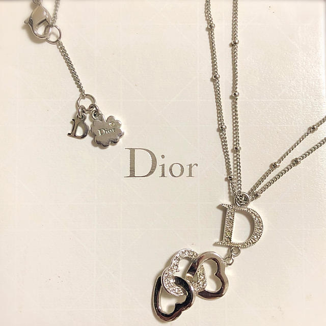 【Dior】ネックレス　Dロゴ&ハート
