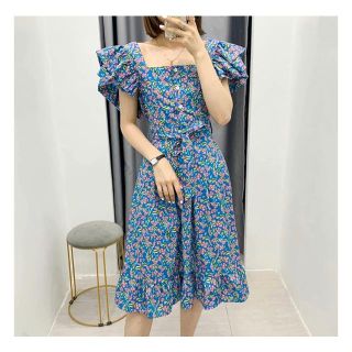 ザラ(ZARA)の1782＊S/S 花柄 ワンピース(ミニワンピース)