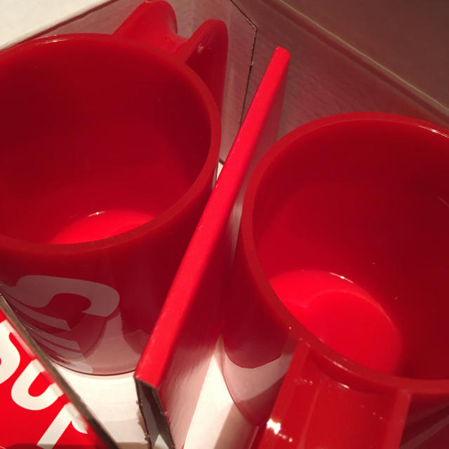 supreme heller mugs set of 2 赤