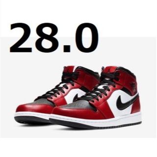 ナイキ(NIKE)のNIKE AIR JORDAN 1 MID CHICAGO BLACK  TOE(スニーカー)