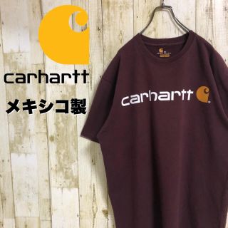 カーハート(carhartt)のcarhartt カーハート ビッグロゴ プリントTシャツ ボルドー メキシコ製(Tシャツ/カットソー(半袖/袖なし))