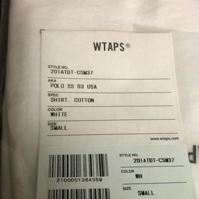 W)taps - 新品未使用 WTAPS 20SS POLO SS 03 USA 白S ポロシャツの通販