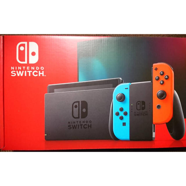 Nintendo Switch(ニンテンドースイッチ)の新品未開封　NINTENDO SWITCH ネオン　スイッチ　本体　任天堂 エンタメ/ホビーのゲームソフト/ゲーム機本体(家庭用ゲーム機本体)の商品写真