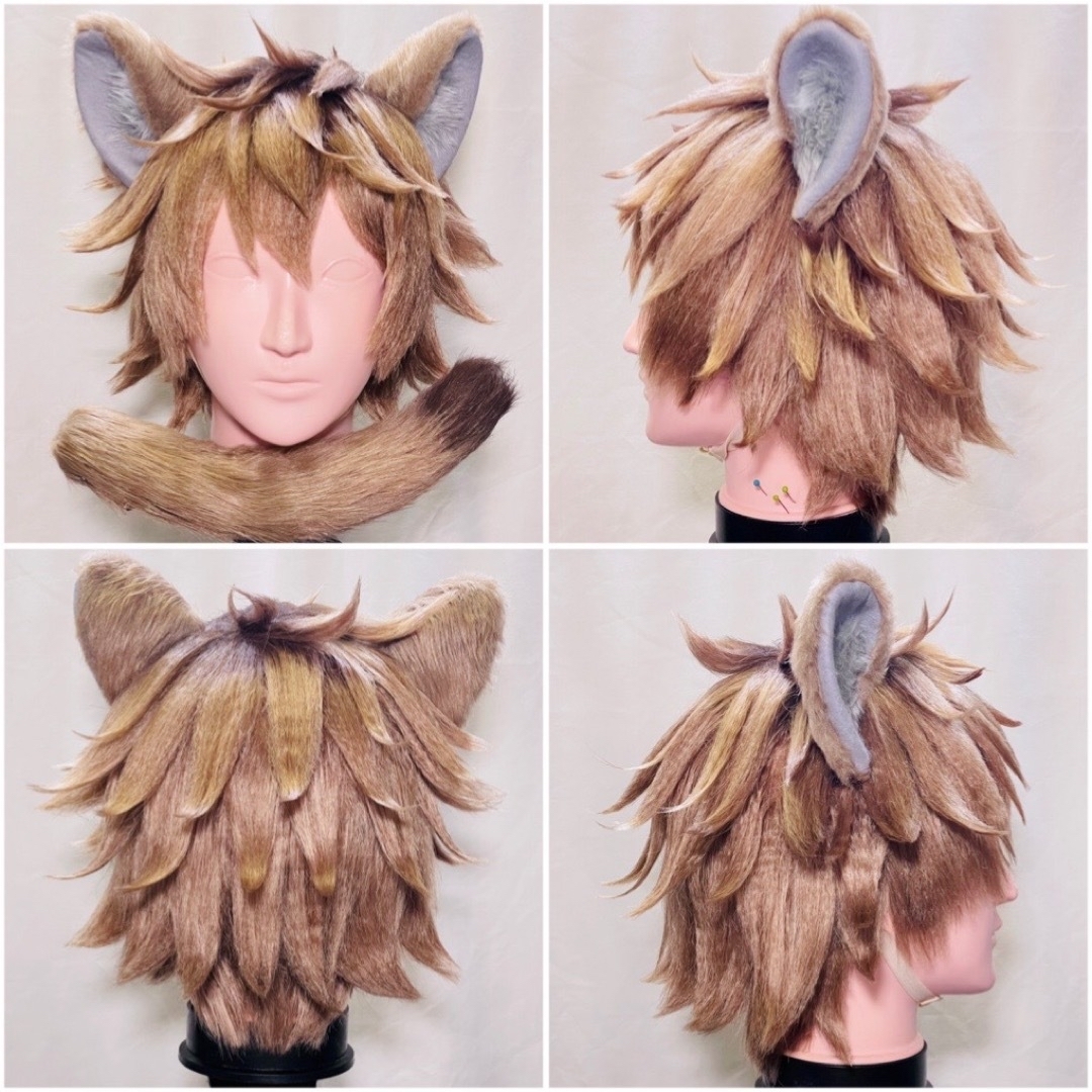 ラギー 耳 尻尾 獣耳 コスプレ ツイステッドワンダーランドの ラギー 耳 尻尾 獣耳 コスプレ ツイステッドワンダーランドの