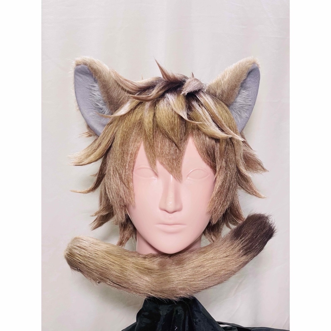 ラギー 耳 尻尾 獣耳 コスプレ ツイステッドワンダーランドの ラギー 耳 尻尾 獣耳 コスプレ ツイステッドワンダーランドの