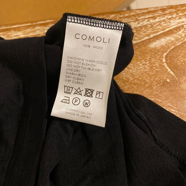 COMOLI(コモリ)のCOMOLI ウール天竺 半袖クルー[NAVY]  メンズのトップス(Tシャツ/カットソー(半袖/袖なし))の商品写真