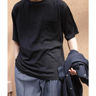 コモリ(COMOLI)のCOMOLI ウール天竺 半袖クルー[NAVY] (Tシャツ/カットソー(半袖/袖なし))