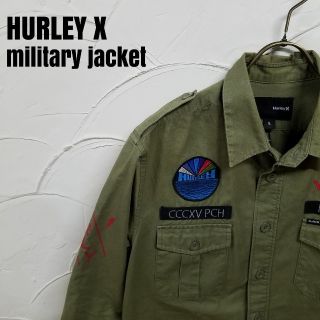 ハーレー(Hurley)のHURLEY X/ハーレー ワッペン付き ミリタリー ジャケット(ミリタリージャケット)