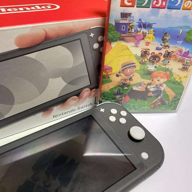 任天堂　Switch lite グレー　あつ森　セットのサムネイル