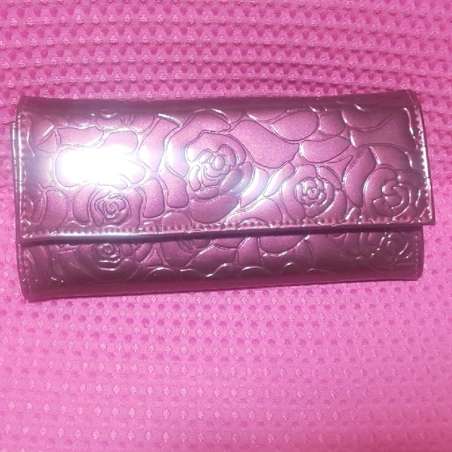 Kollo Rose ITALY 長財布 紫 薔薇型押し🌹 レディースのファッション小物(財布)の商品写真