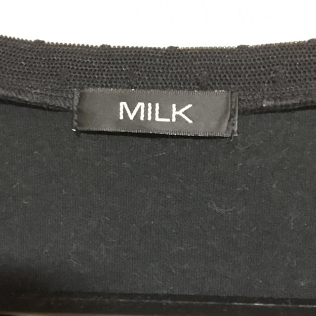 MILK(ミルク)のMILK ブラックワンピース レディースのワンピース(ひざ丈ワンピース)の商品写真