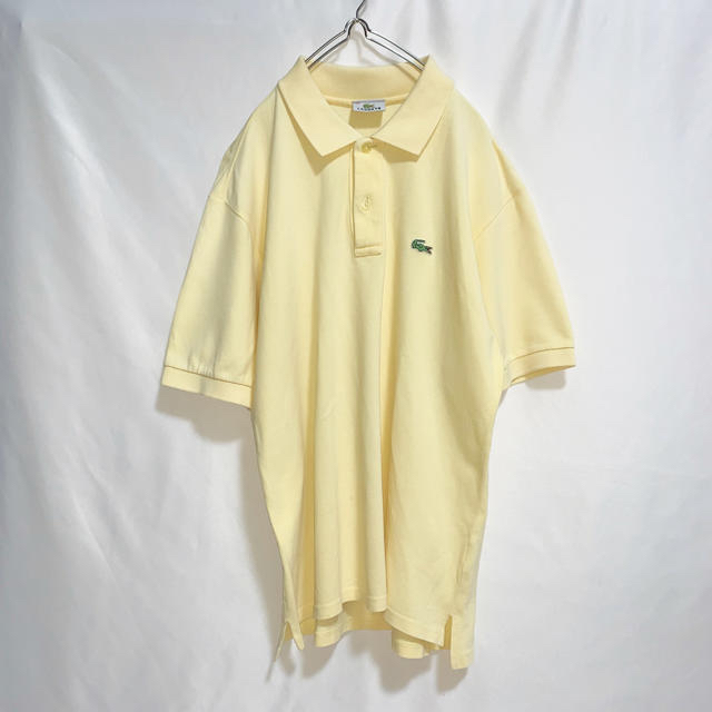 LACOSTE(ラコステ)の【90s】希少　ラコステ　ゆるだぼ　XL ポロシャツ　イエロー系　黄色 メンズのトップス(ポロシャツ)の商品写真