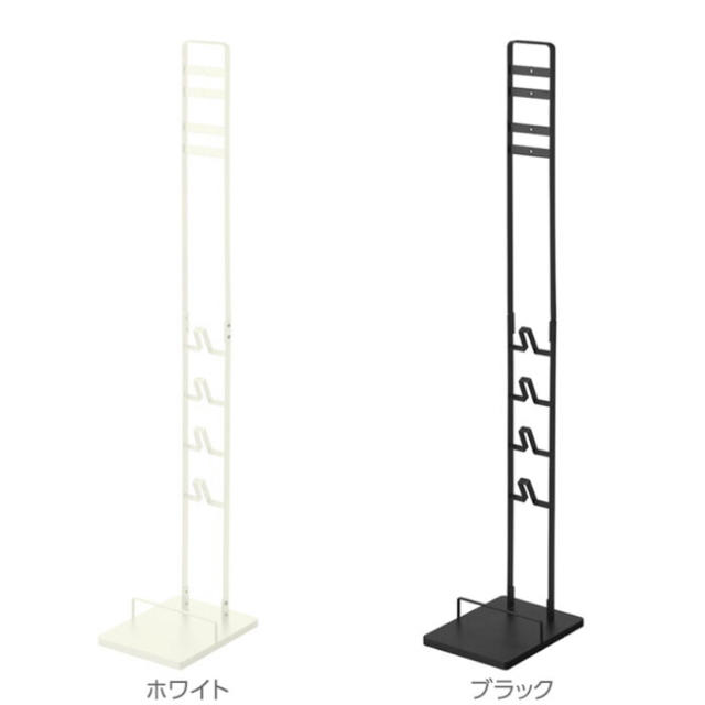 tower　コードレスクリーナースタンド／タワー【山崎実業】ブラック 1