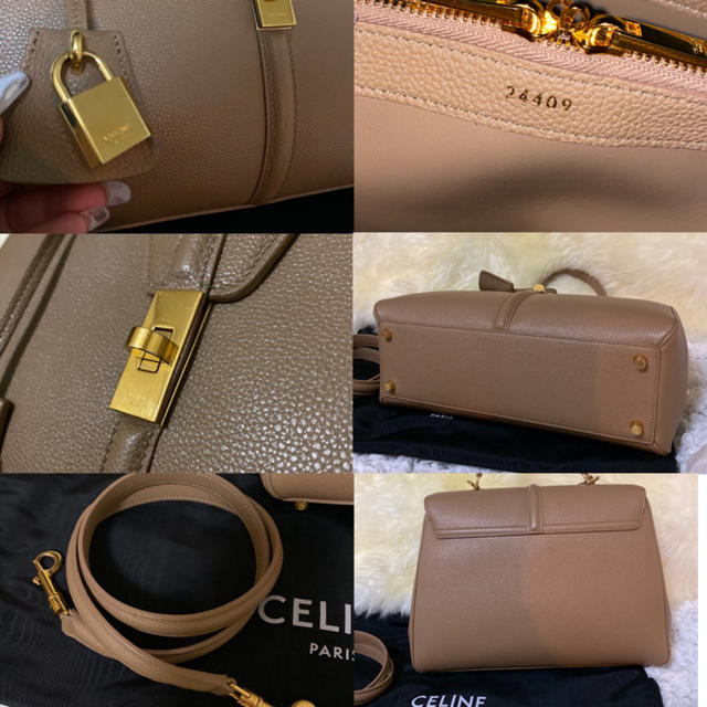 celine(セリーヌ)の大幅値下げ！！超美品 セリーヌ セーズ 16 ミディアム ベージュ レディースのバッグ(ハンドバッグ)の商品写真