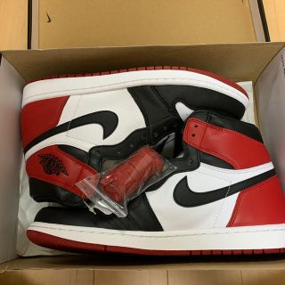 ナイキ(NIKE)のAIR  JORDAN 1 OG つま黒　2016(スニーカー)