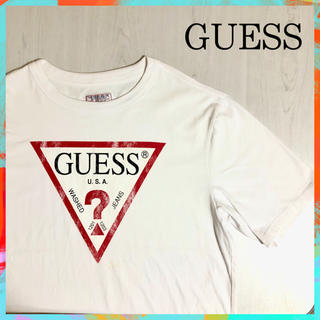 ゲス(GUESS)の週末セール★GUESS (ゲス) デカロゴ　オーバーサイズ　ビッグシルエット　L(Tシャツ(半袖/袖なし))