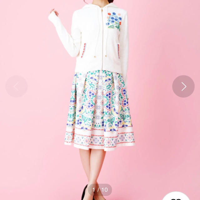 DOLLY GIRL BY ANNA SUI(ドーリーガールバイアナスイ)のドーリガール アナスイ ⭐︎ シチリアンフラワープリント　スカート  レディースのスカート(ひざ丈スカート)の商品写真