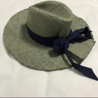 プラージュ(Plage)の【希少⭐️新品未使用タグ付き】lolahats ローラハット　深緑　グリーン(麦わら帽子/ストローハット)