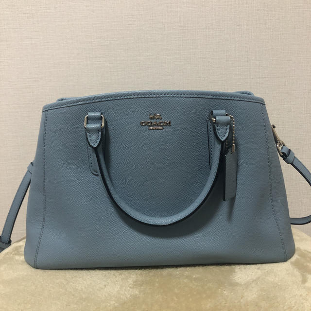 COACH コーチ ショルダー/トートバッグ　パステルブルー