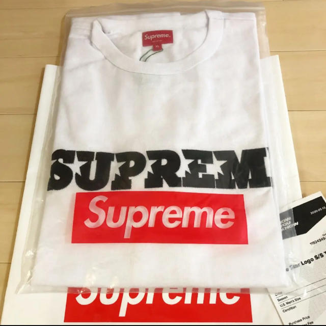 Supreme Star Logo S/S Top ホワイトXL - Tシャツ/カットソー(半袖/袖なし)