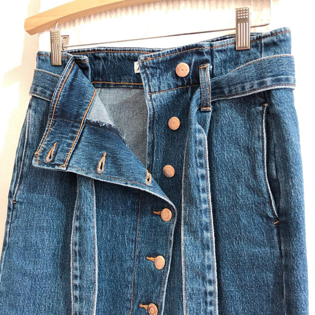 ZARA(ザラ)のZARA デニムスカート　XS レディースのスカート(ひざ丈スカート)の商品写真