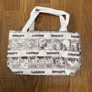 スヌーピー(SNOOPY)のスヌーピーSNOOPY リバーシブル　トートバッグ　白&黒(トートバッグ)