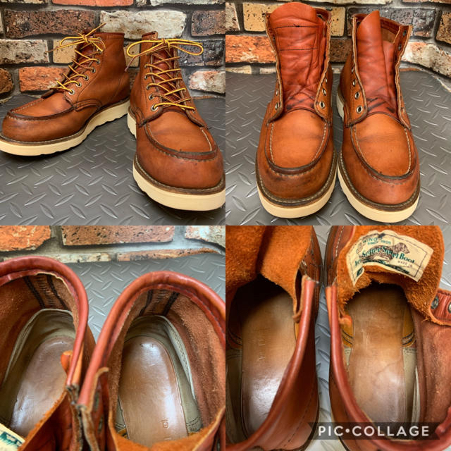 「犬刻印」「ソール新品」レッドウィングredwing875