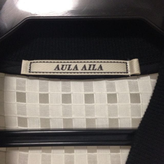 AULA AILA(アウラアイラ)のギンガムブルゾン レディースのジャケット/アウター(ブルゾン)の商品写真