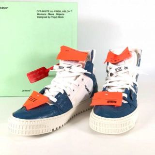 オフホワイト(OFF-WHITE)の展示品】オフホワイト LOW 3.0 クロコ型押し ハイカット スニーカー 37(スニーカー)