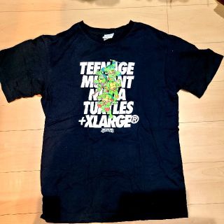 エクストララージ(XLARGE)のX-LARGE ミュータントタートルズコラボTシャツ Lサイズ ブラック(Tシャツ/カットソー(半袖/袖なし))