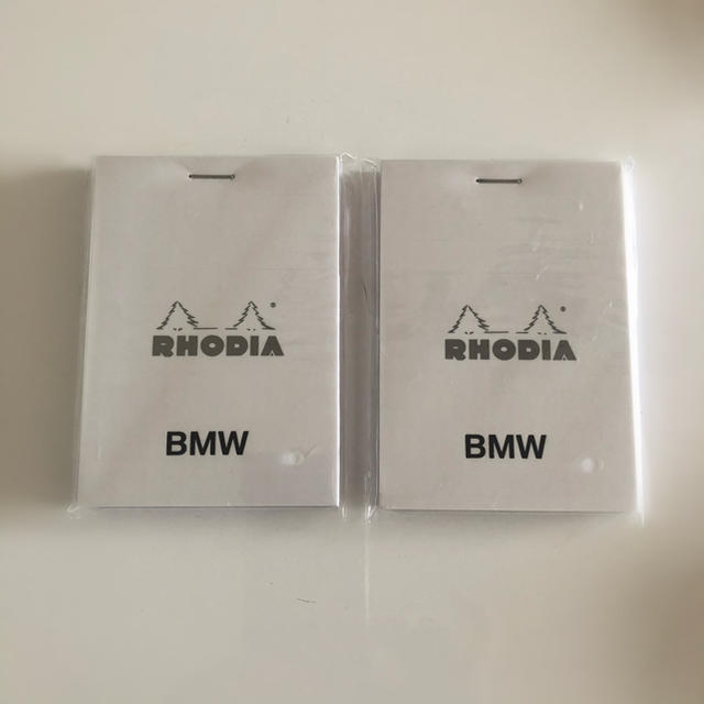 BMW(ビーエムダブリュー)のBMW・rhodiaコラボメモ帳 インテリア/住まい/日用品の文房具(ノート/メモ帳/ふせん)の商品写真