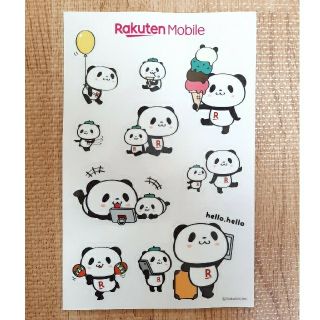 ラクテン(Rakuten)の楽天お買い物パンダ　シール(ノベルティグッズ)