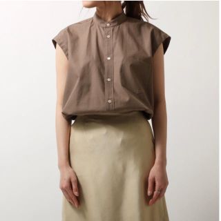 ロンハーマン(Ron Herman)のAURALEEオーラリー FINK TWILL SLEEVELSS SHIRTS(シャツ/ブラウス(半袖/袖なし))