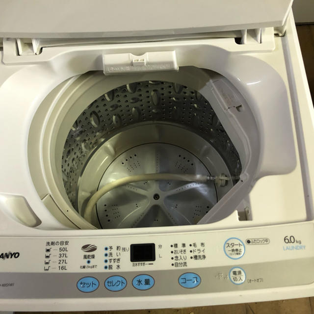 SANYO(サンヨー)のSANYO  全自動電気洗濯機 　ASW-60D    2011年製 スマホ/家電/カメラの生活家電(洗濯機)の商品写真