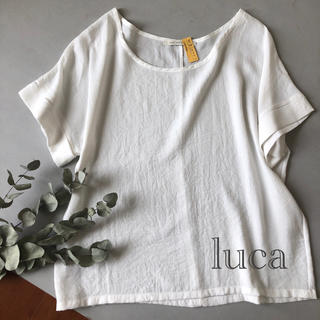 ルカ(LUCA)の美品♩lady luck luca 上質オーバーサイズ  ブラウス　とろみシャツ(シャツ/ブラウス(半袖/袖なし))
