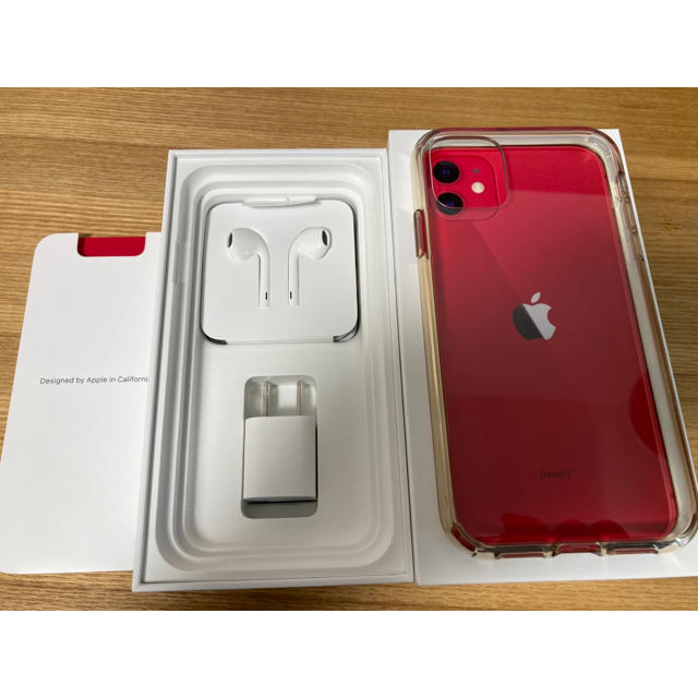 iPhone(アイフォーン)のiPhone 11 RED 128G simフリー スマホ/家電/カメラのスマートフォン/携帯電話(スマートフォン本体)の商品写真