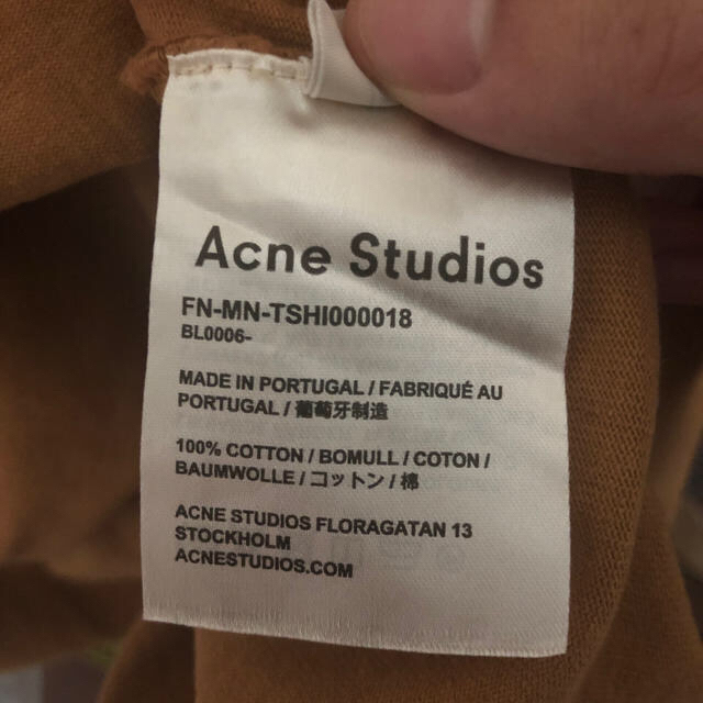 ACNE(アクネ)のacne studios オーバーサイズTシャツ メンズのトップス(Tシャツ/カットソー(半袖/袖なし))の商品写真