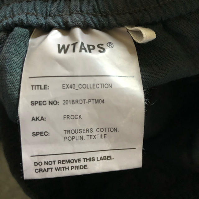 W)taps(ダブルタップス)の wtaps 20ss FROCK  メンズのパンツ(その他)の商品写真