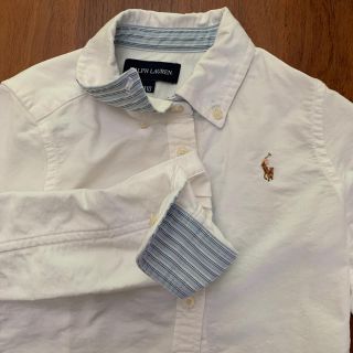 ラルフローレン(Ralph Lauren)の美品!! ラルフローレン  110 シャツ　長袖白シャツ(ブラウス)