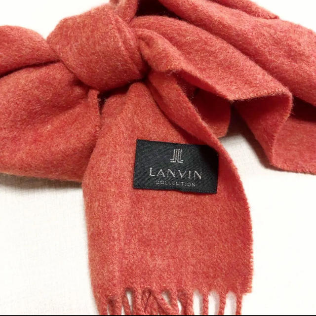 LANVIN(ランバン)のLANVIN＊ランバン＊マフラー＊オレンジ＊カシミヤ＊大人の魅力＊mtf レディースのファッション小物(マフラー/ショール)の商品写真